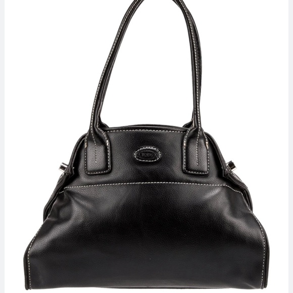 Tod's Black Leather Shoulder Bag